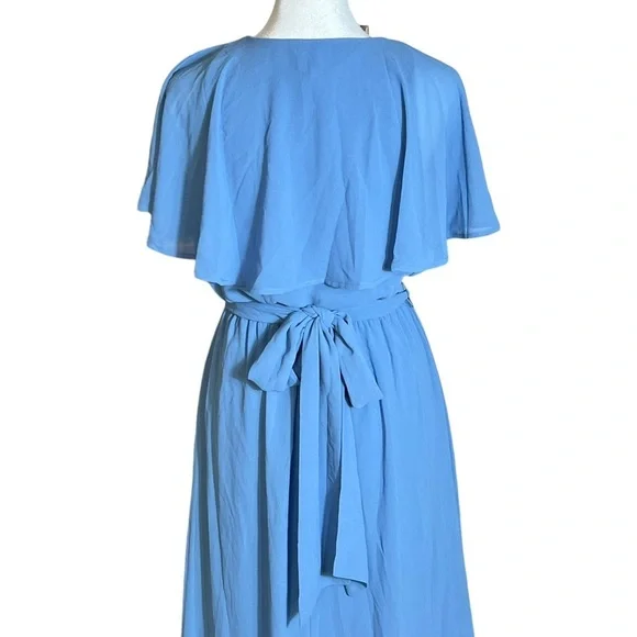 Show Me Your MuMu Audrey Wrap Maxi Dress in Coastal Blue, NWT, XS - Picture 5 of 8